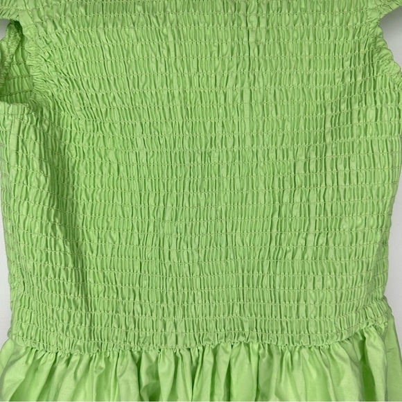 NWT FREE PEOPLE Ceci Smocked Midi Dress in Mint Green Size Small - Picture 8 of 10